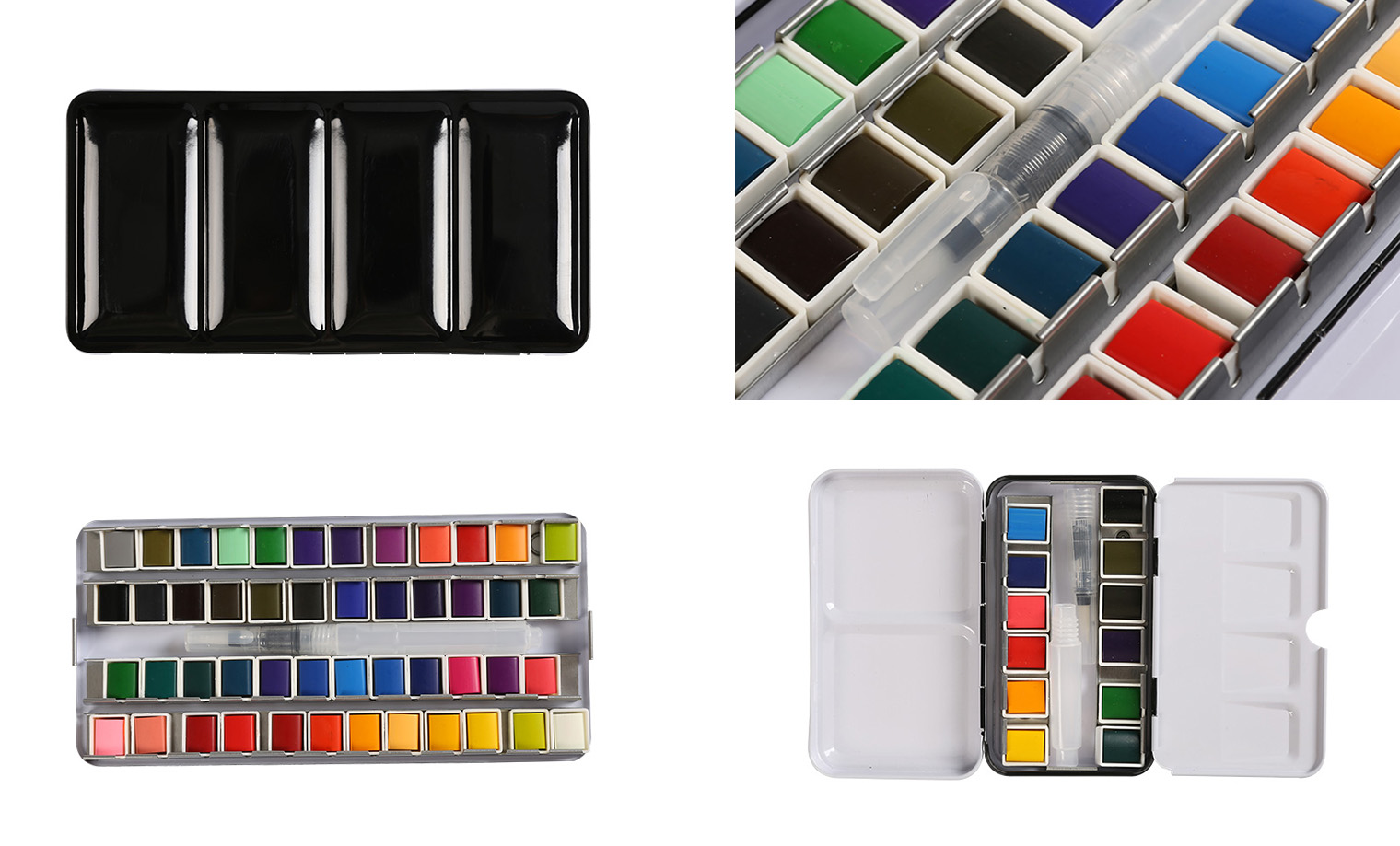 48-Color Solid Watercolor Set Quick-Drying Watercolor Pigment Box